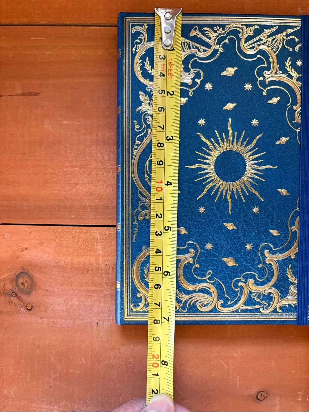 Celestial Hardcover Journal, Sun & Planets Notebook, Astrology  (Vegan Leather)